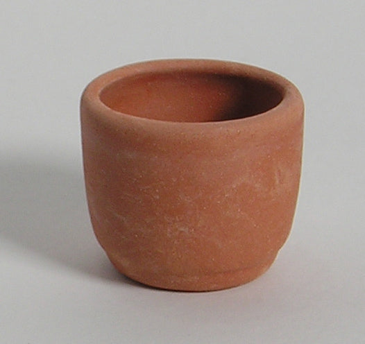 1:12, 1" Scale Dollhouse Miniature Cylinder Shape Terra Cotta Pot Medium