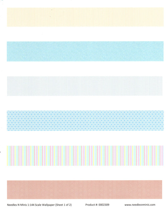 1:144 Scale Sheet of Wallpaper (2 Sheets)