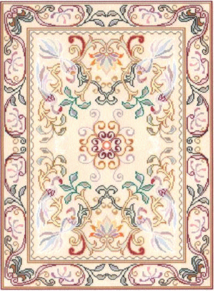 1:12, 1" Scale Dollhouse Miniature Area Rug 5" x 7"