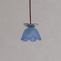 1:48, 1/4" Scale Dollhouse Miniature Ceiling Mount 3V Blue Shade