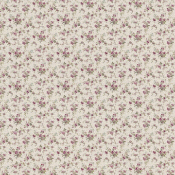1:48, 1/4" Scale Dollhouse Miniature Wallpaper Beige Floral
