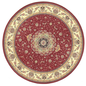 1:12, 1" Scale Dollhouse Miniature Area Rug 5" Round
