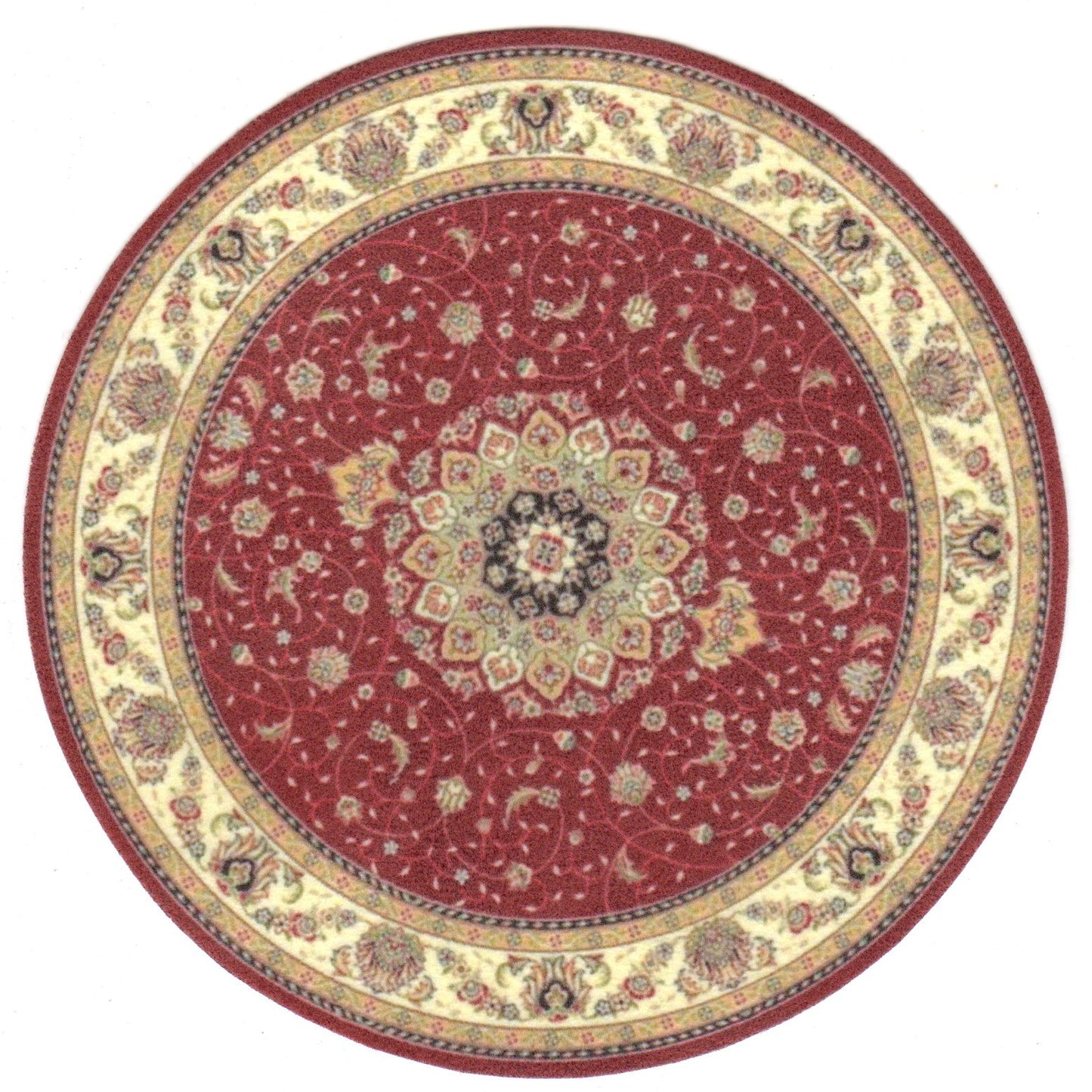 1:12, 1" Scale Dollhouse Miniature Area Rug 5" Round