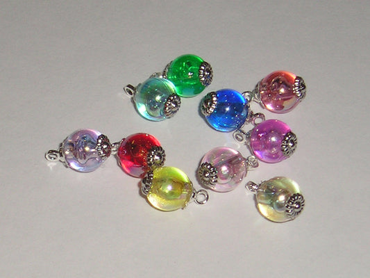 1:12, 1" Scale Dollhouse Miniature Christmas Translucent Ornaments 8mm Assorted