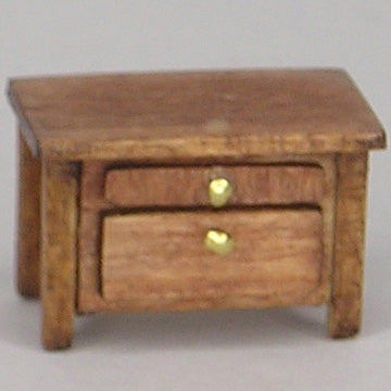 1:48, 1/4" Scale Dollhouse Miniature Furniture Kit Mission Style Nightstand