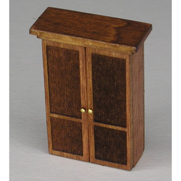 1:48, 1/4" Scale Dollhouse Miniature Furniture Kit Wardrobe