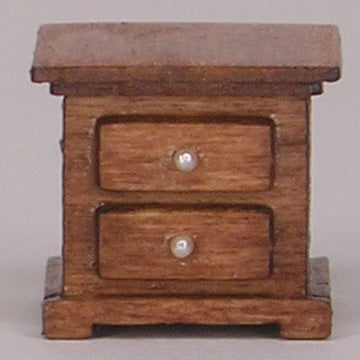 1:48, 1/4" Scale Dollhouse Miniature Furniture Kit Traditional Nightstand