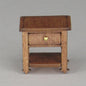 1:48, 1/4" Scale Dollhouse Miniature Furniture Kit End Table w/Shelf