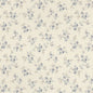 1:24, 1/2" Scale Dollhouse Miniature Wallpaper Blue on Cream (3 SHEETS)
