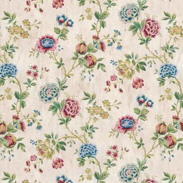 1:12, 1" Scale Dollhouse Miniature Wallpaper Pink Blue Ivory (3 sheets)