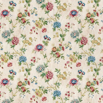 1:24, 1/2" Scale Dollhouse Miniature Wallpaper Blue, Pink, Ivory (3 SHEETS)