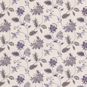 1:12, 1" Scale Dollhouse Miniature Wallpaper Plum Jacobean (3 sheets)