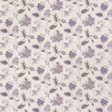 1:24, 1/2" Scale Dollhouse Miniature Wallpaper Plum Jacobean (3 SHEETS)