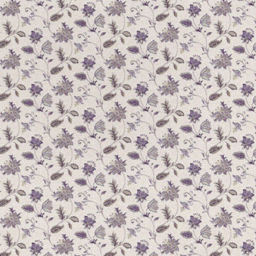 1:48, 1/4" Scale Dollhouse Miniature Wallpaper Plum Jacobean