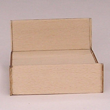 1:48, 1/4" Scale Dollhouse Miniature Furniture Kit Queen Size Platform Bed