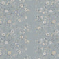 1:12, 1" Scale Dollhouse Miniature Wallpaper Wedgewood Blue Floral (3 sheets)