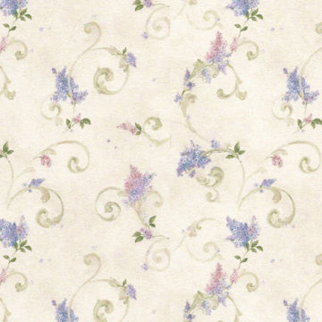 1:12, 1" Scale Dollhouse Miniature Wallpaper Pink & Lavender (3 sheets)