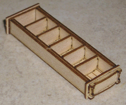 1:48, 1/4" Scale Dollhouse Miniature Furniture Kit Tall Bookcase Signature Series