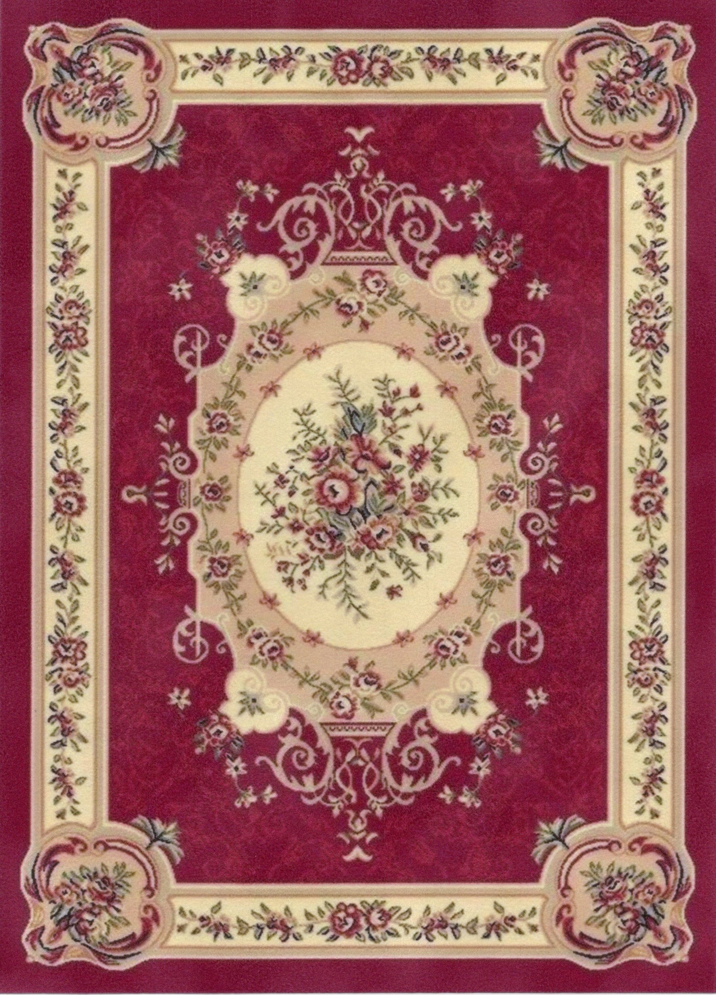 1:12, 1" Scale Dollhouse Miniature Area Rug 7-1/4" x 10-1/8"