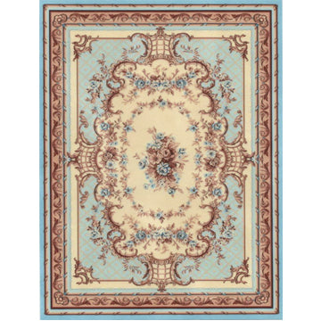 1:12, 1" Scale Dollhouse Miniature Area Rug 7-3/4" x 10-1/8"