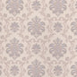 1:12, 1" Scale Dollhouse Miniature Wallpaper Beige Damask (3 sheets)