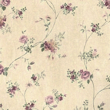 1:12, 1" Scale Dollhouse Miniature Wallpaper Pink & Beige (3 sheets)