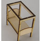 1:48, 1/4" Scale Dollhouse Miniature Furniture Kit Open Flat Top Canopy Bed