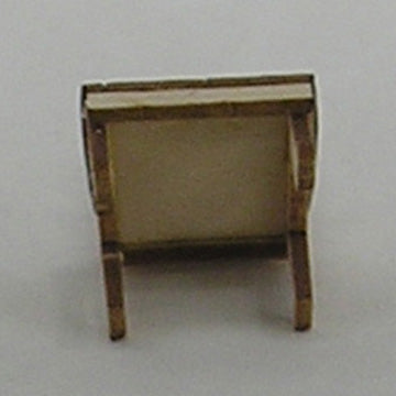 1:48, 1/4" Scale Dollhouse Miniature Furniture Kit (2) Slatback Dining Chairs