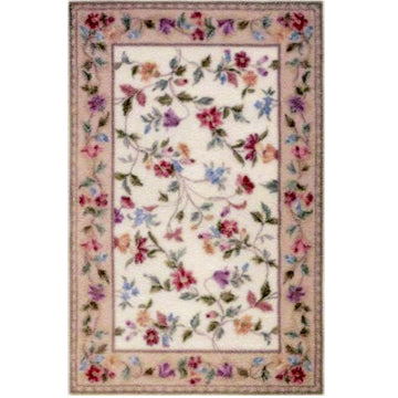 1:24, 1/2" Scale Dollhouse Miniature Area Rug 3-3/8" x 4-7/8"