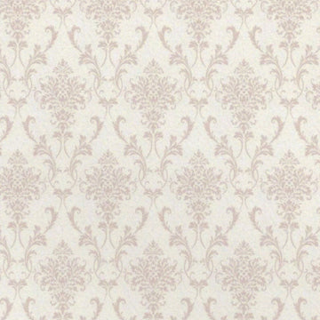 1:12, 1" Scale Dollhouse Miniature Wallpaper Beige Damask (3 sheets)