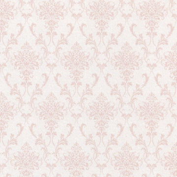 1:12, 1" Scale Dollhouse Miniature Wallpaper Pale Apricot Damask (3 sheets)
