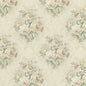 1:12, 1" Scale Dollhouse Miniature Wallpaper Yellow Rose Bouquet (3 sheets)