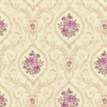 1:12, 1" Scale Dollhouse Miniature Wallpaper Pink & Blue (3 sheets)