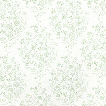 1:12, 1" Scale Dollhouse Miniature Wallpaper Lt Green (3 sheets)