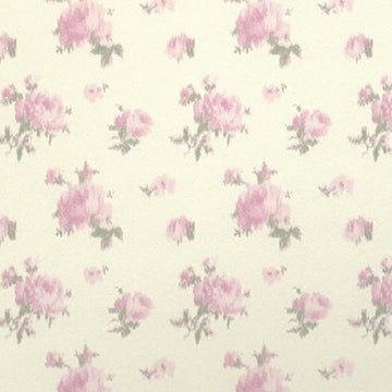 1:12, 1" Scale Dollhouse Miniature Wallpaper Pink Roses (3 sheets