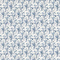 1:24, 1/2" Scale Dollhouse Miniature Wallpaper Blue Floral (3 SHEETS)