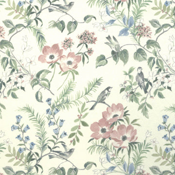 1:12, 1" Scale Dollhouse Miniature Wallpaper Pink Green Blue (3 sheets)