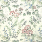 1:12, 1" Scale Dollhouse Miniature Wallpaper Pink Green Blue (3 sheets)