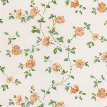 1:12, 1" Scale Dollhouse Miniature Wallpaper Yellow Roses (3 sheets)