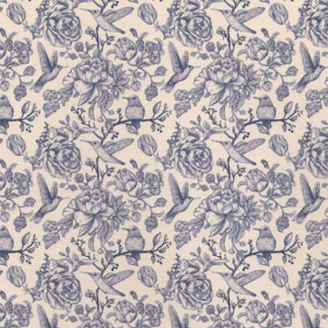 1:12, 1" Scale Dollhouse Miniature Wallpaper Grey Floral (3 sheets)