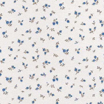 1:48, 1/4" Scale Dollhouse Miniature Wallpaper Blue Rosebuds