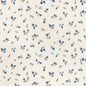 1:24, 1/2" Scale Dollhouse Miniature Wallpaper blue Rosebuds (3 SHEETS)