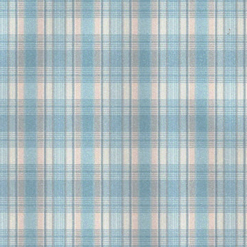 1:12, 1" Scale Dollhouse Miniature Wallpaper Teal Plaid (3 sheets)