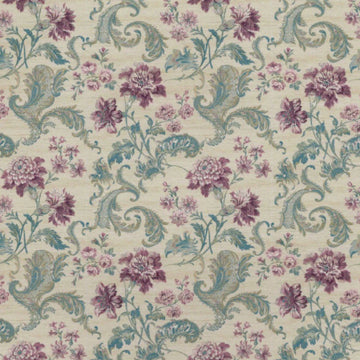 1:12, 1" Scale Dollhouse Miniature Wallpaper Tan & Rose (3 sheets)