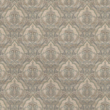 1:12, 1" Scale Dollhouse Miniature Wallpaper Tan Damask (3 sheets)