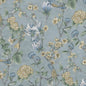 1:12, 1" Scale Dollhouse Miniature Wallpaper Blue/Green (3 sheets)