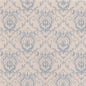 1:12, 1" Scale Dollhouse Miniature Wallpaper Tan & Blue (3 sheets)