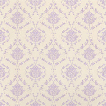 1:12, 1" Scale Dollhouse Miniature Wallpaper Lavender Damask (3 sheets)