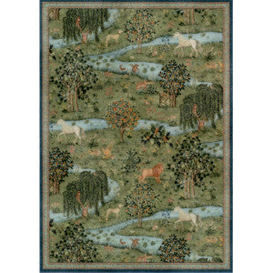 1:12, 1" Scale Dollhouse Miniature Area Rug 5" x 7"