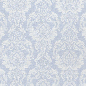 1:12, 1" Scale Dollhouse Miniature Wallpaper Blue Damask (3 sheets)